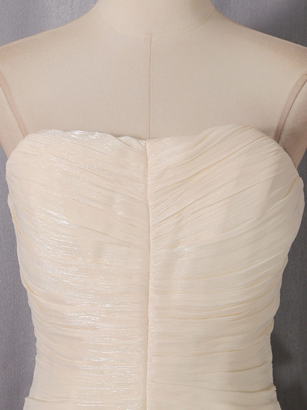Strapless Ruffle Ruched Mini Dress - Picture 6 of 13